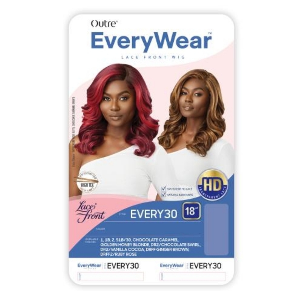 NWT Outre EveryWear 30 Lace Front Wig - Chocolate Caramel